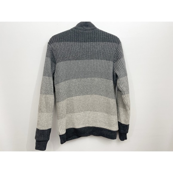 Prana Mens M Cotton Blend Full Zip Sweater Fleece Lined Pockets Jacket Cardigan - Picture 8 of 10